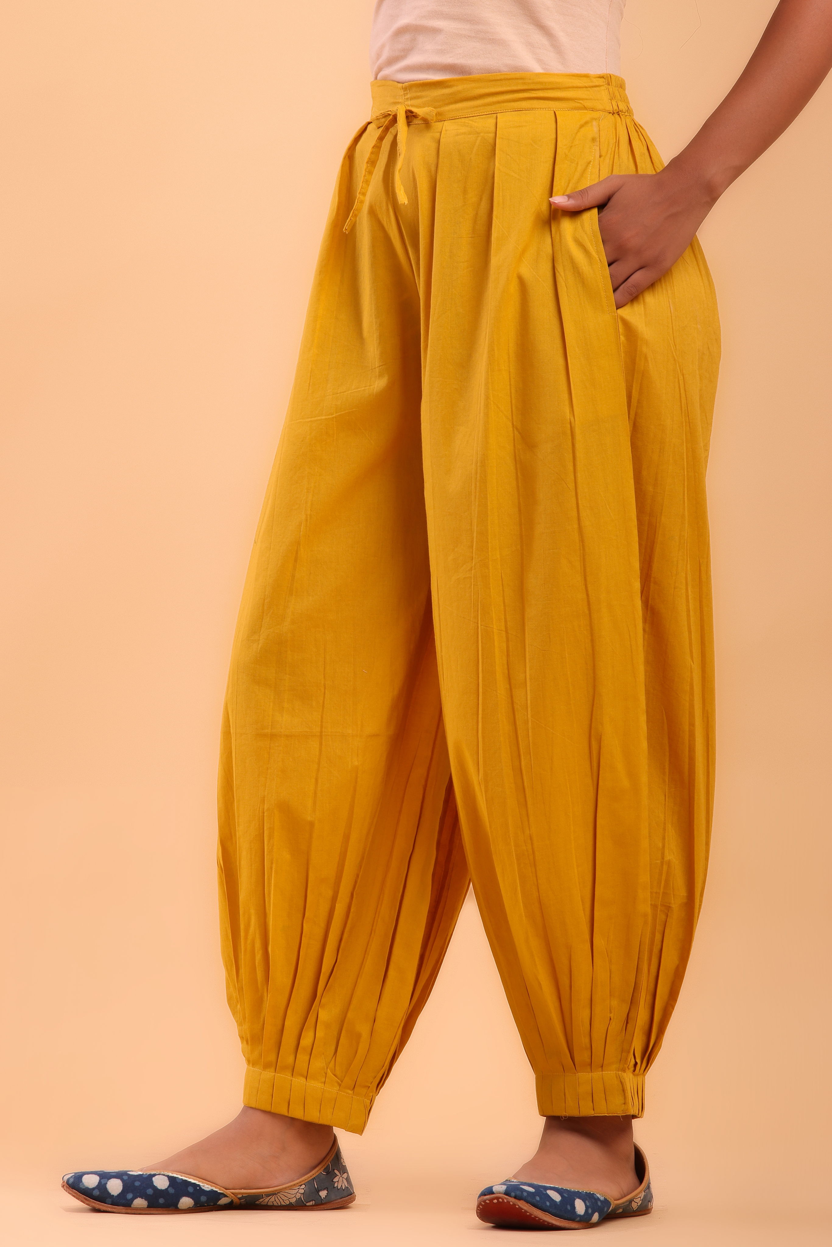Golden Yellow Afghani Pant