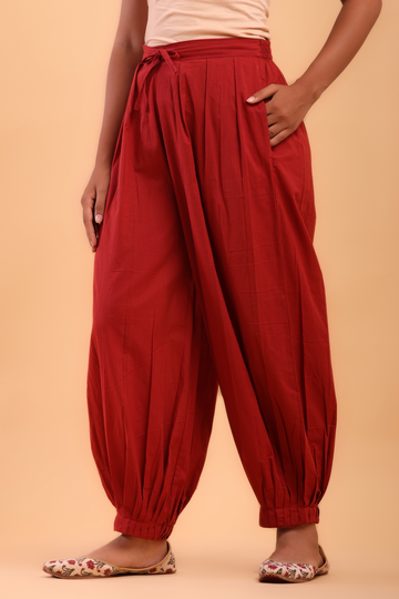 Vermillion Red Afghani Pant