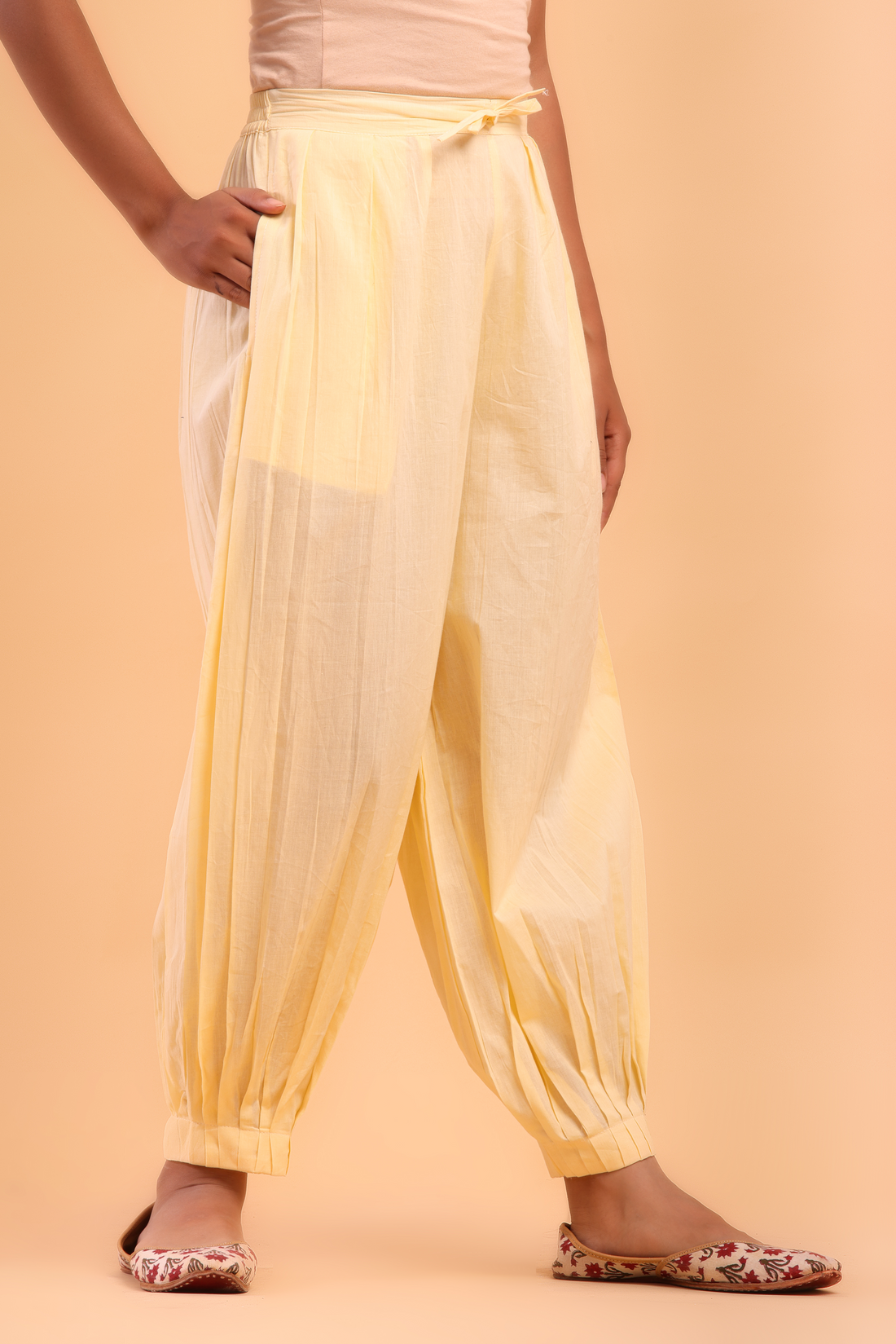 Cream Afghani Pant