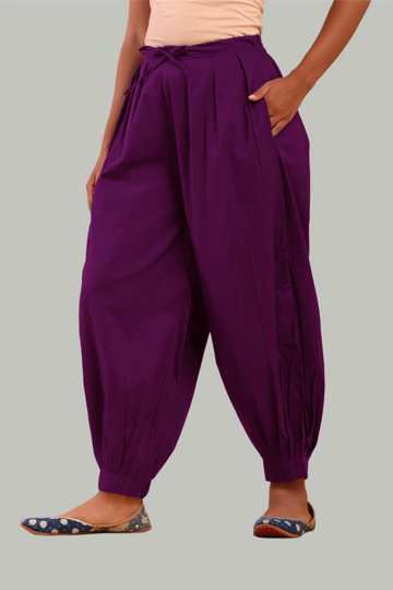 Wine Afghani Pant