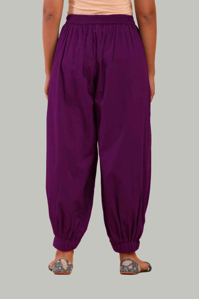 Wine Afghani Pant