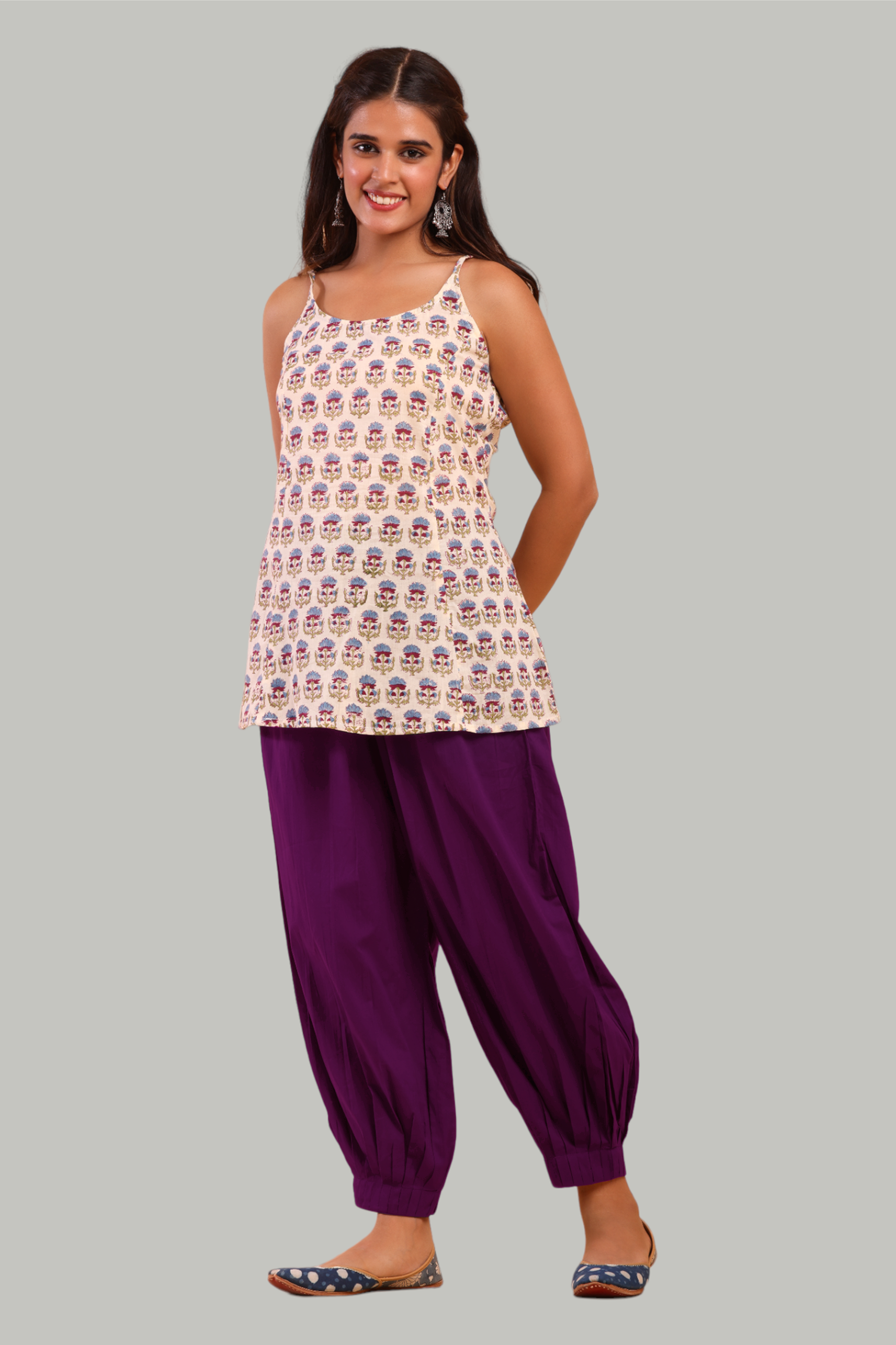 Wine Afghani Pant
