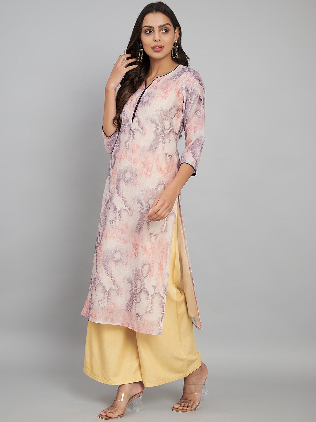 Label Khoj Women Slik Blend Kurta