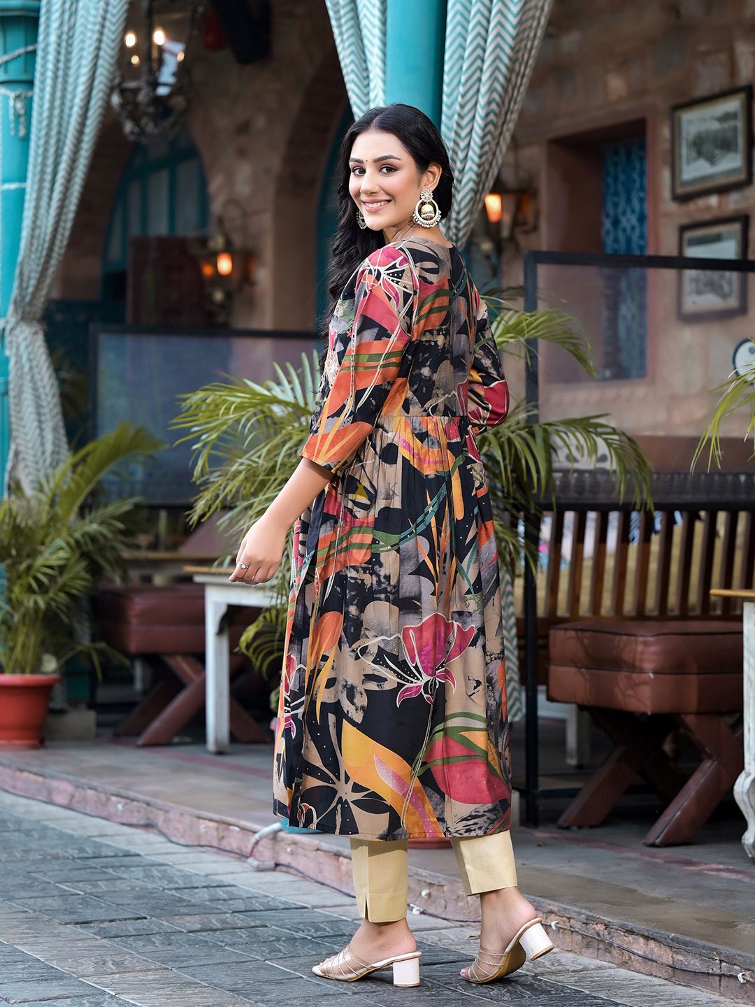 Label khoj Women Silk blend kurta
