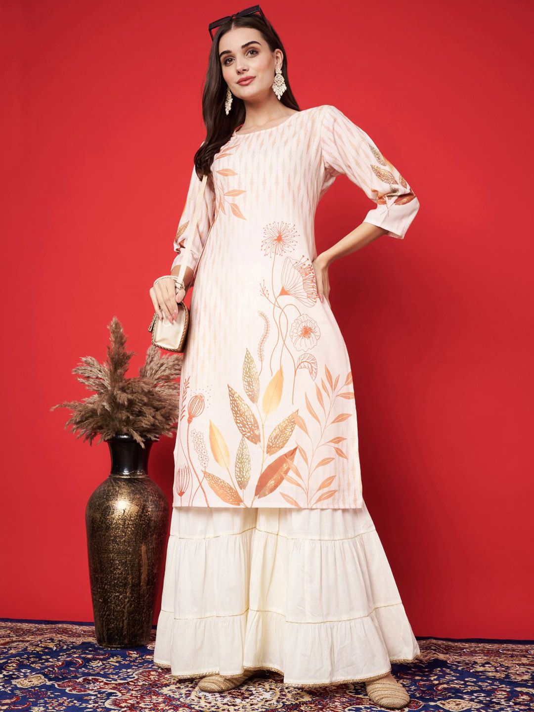 Label khoj cotton printed kurta