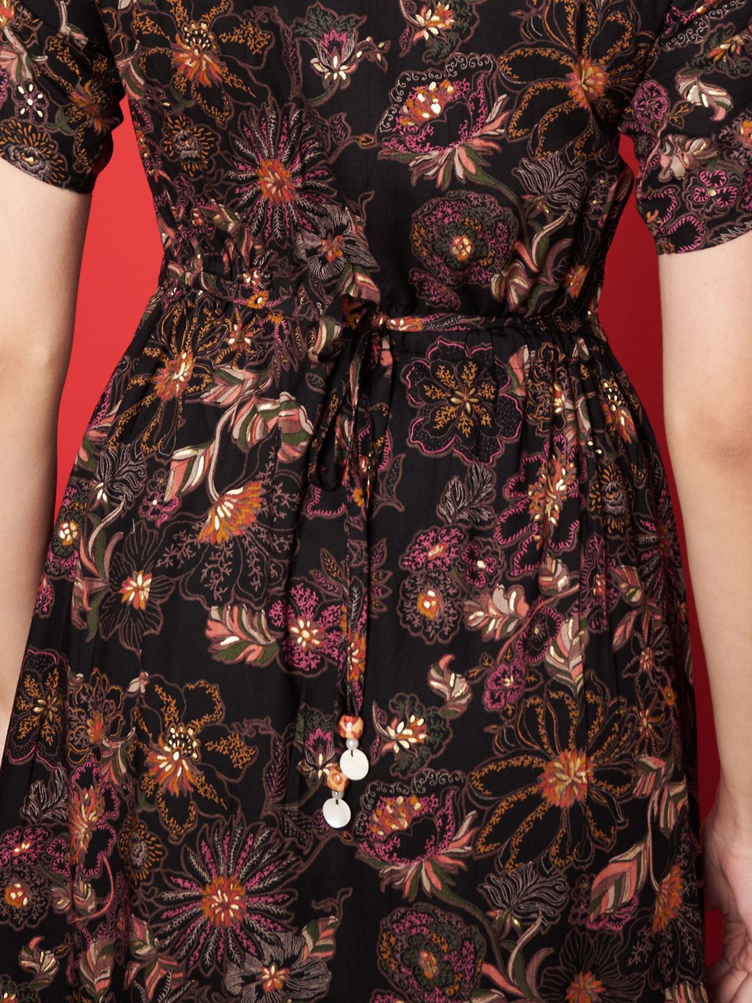 Label khoj  women printed Middy - A line dress