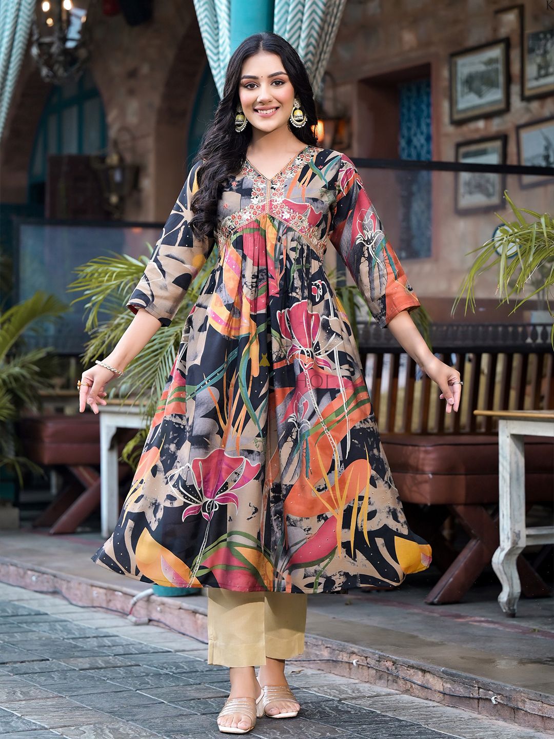 Label khoj Women Silk blend kurta