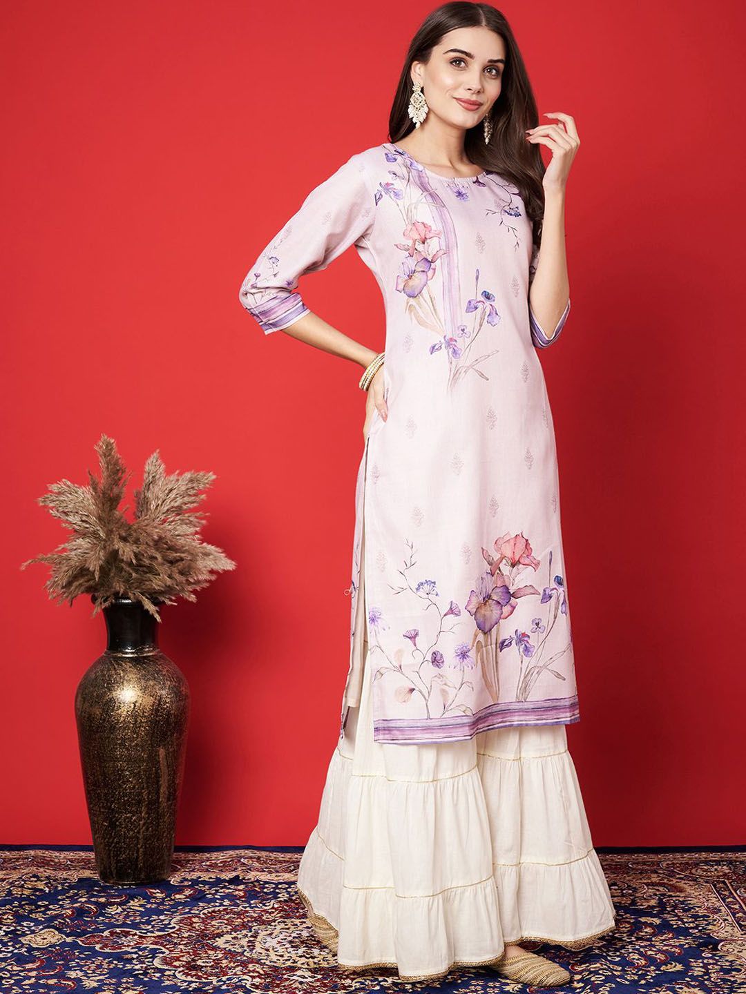 Label khoj cotton printed kurta