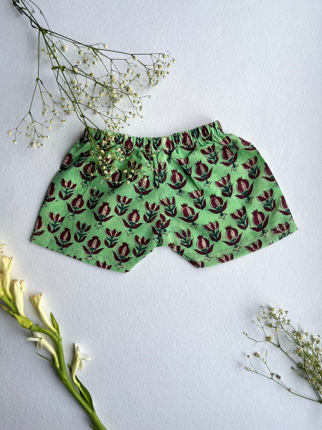 Shuddhi  Mint Green Jhabla set