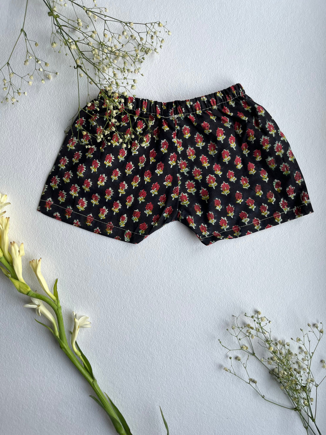 Shuddhi  Black and Red Jhabla set