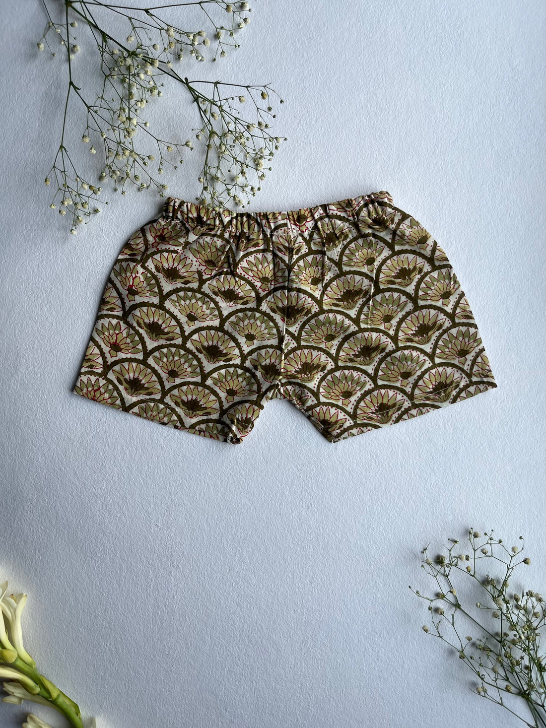 Shuddhi  Green and Brown Jhabla set
