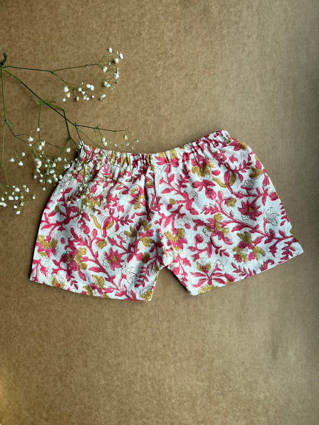 Shuddhi Pink and Mustard Jhabla set