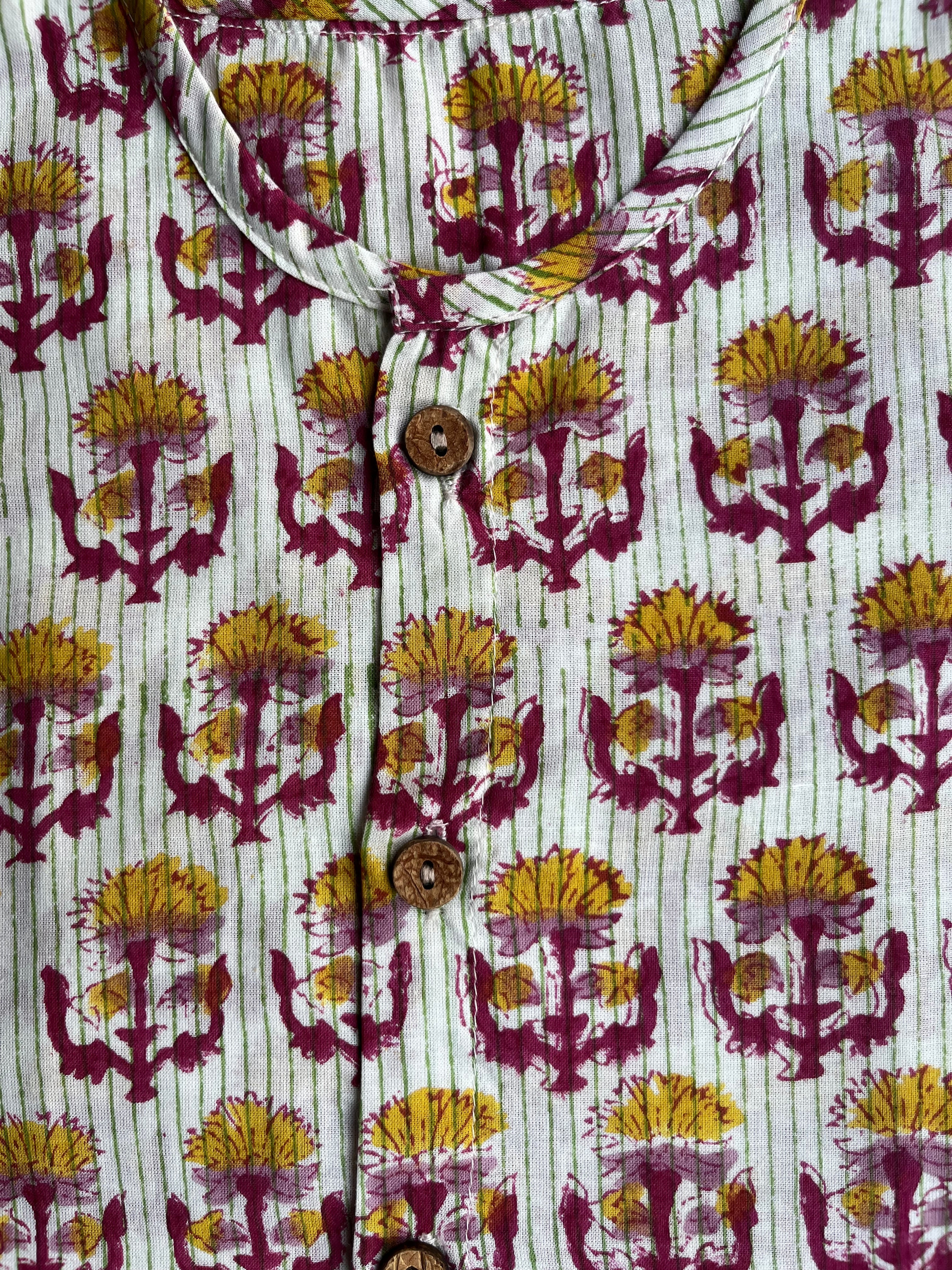 Shuddhi White and Yellow  Jhabla set