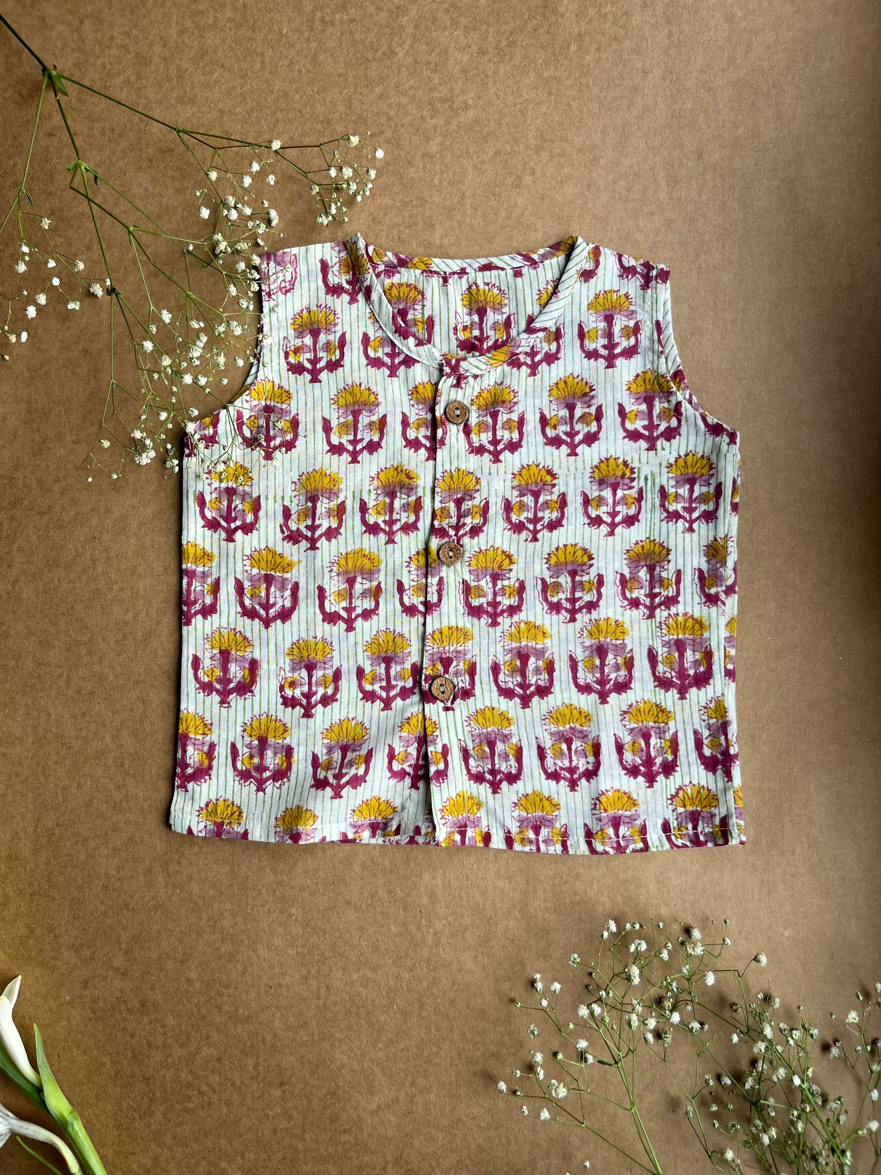 Shuddhi White and Yellow  Jhabla set