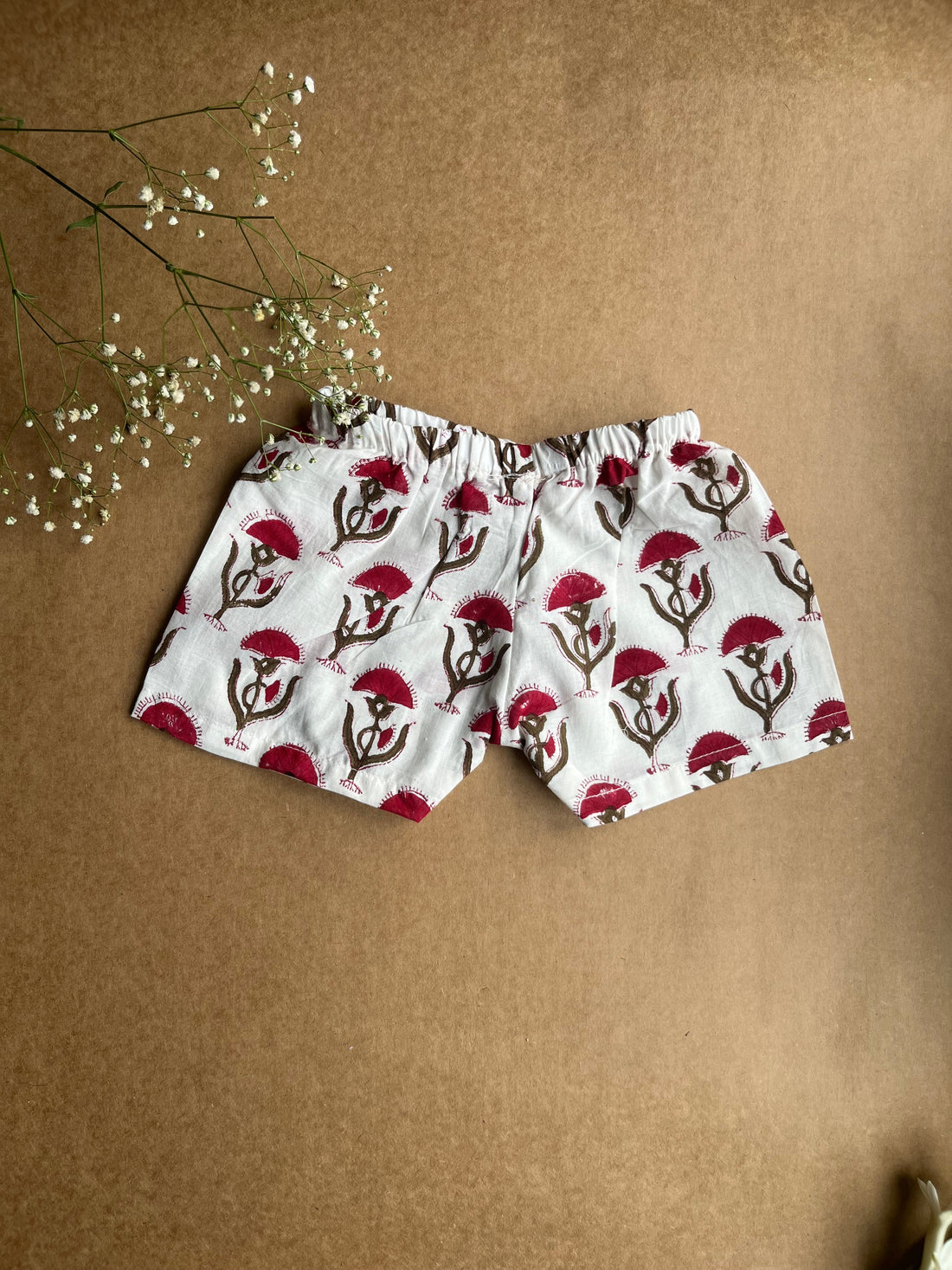 Shuddhi White and Red Jhabla set