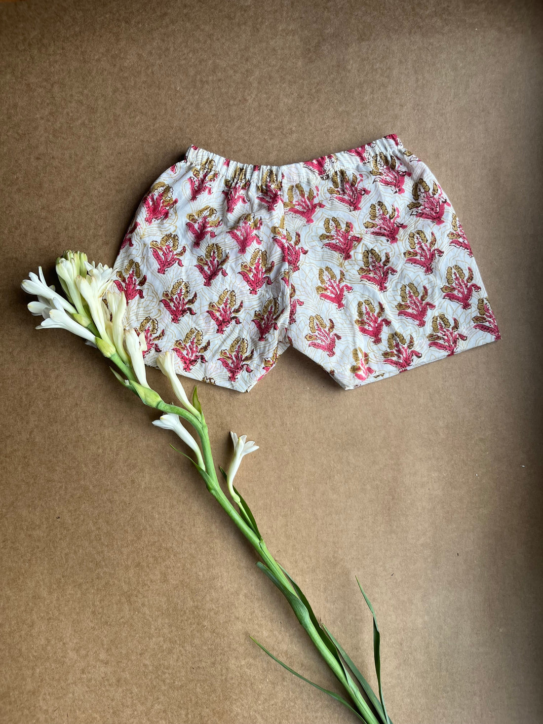 Shuddhi Pink and mustard Jhabla set