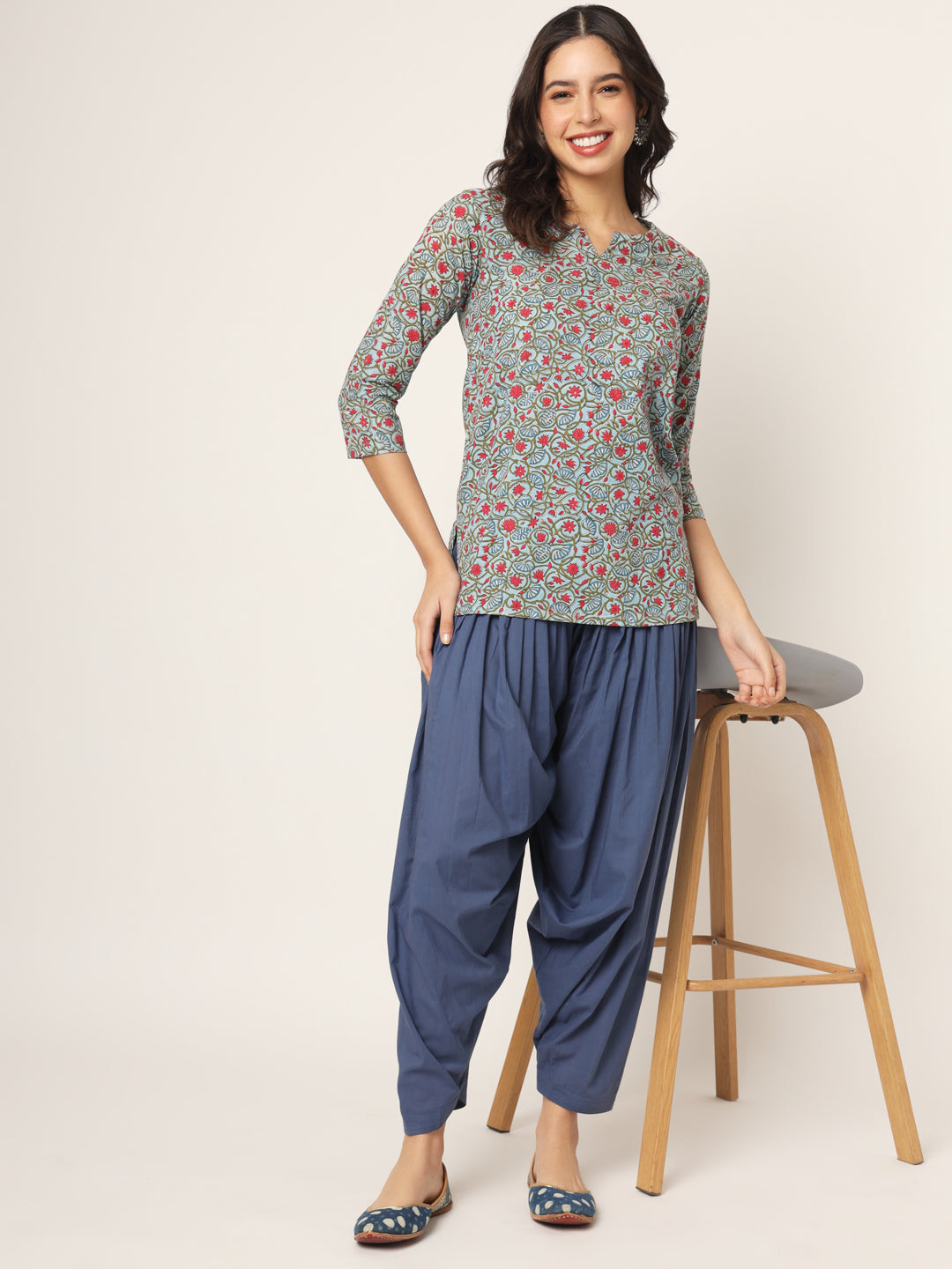 Powder Blue Patiala Pant