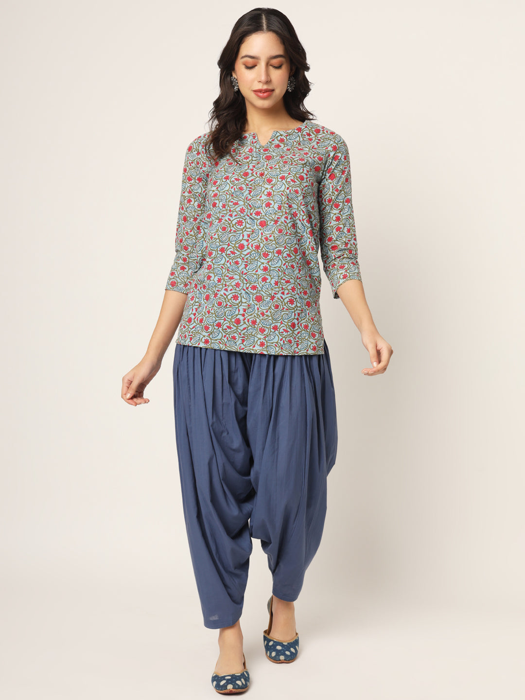 Powder Blue Patiala Pant