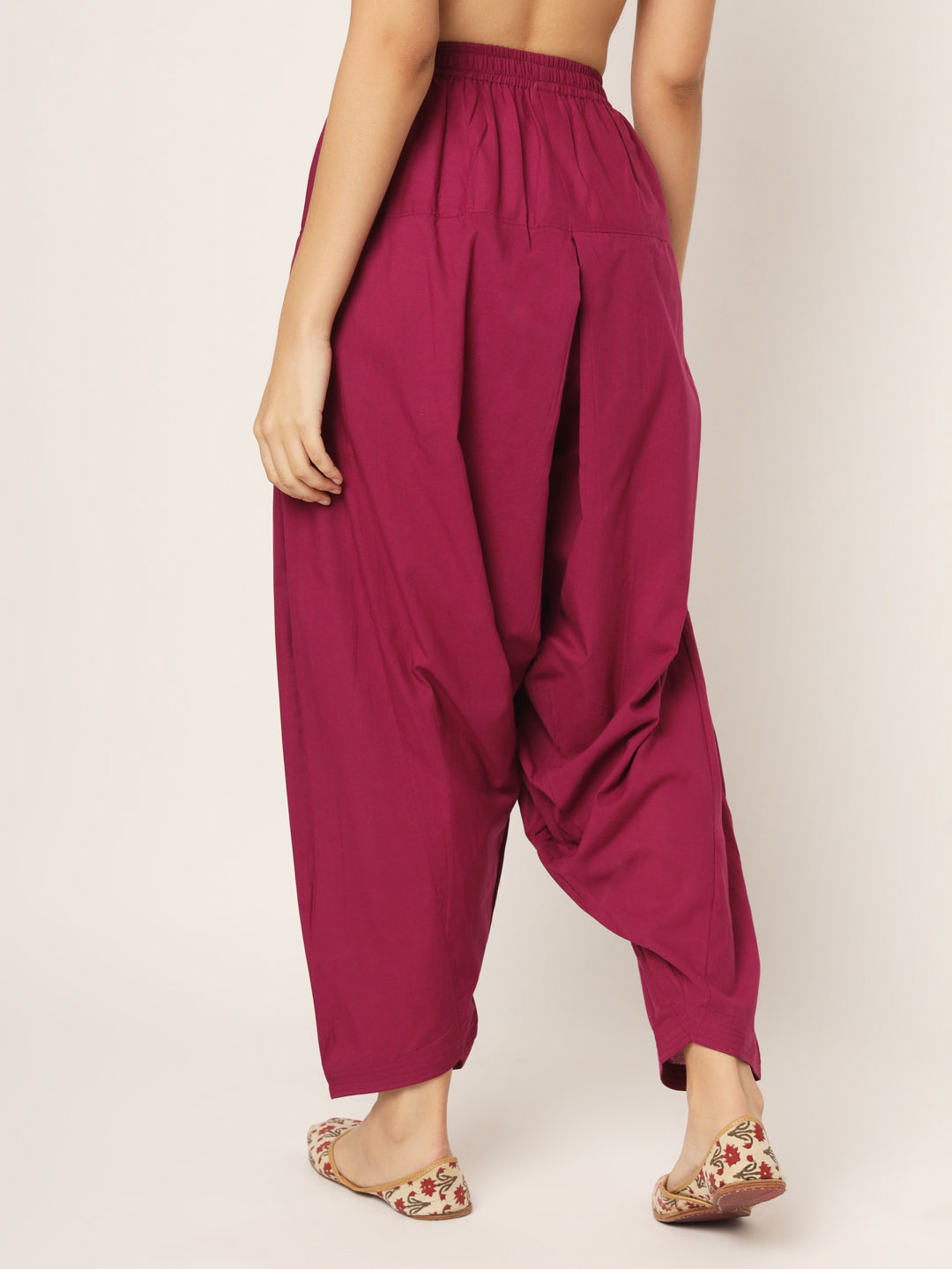 Maroon Patiala Pant