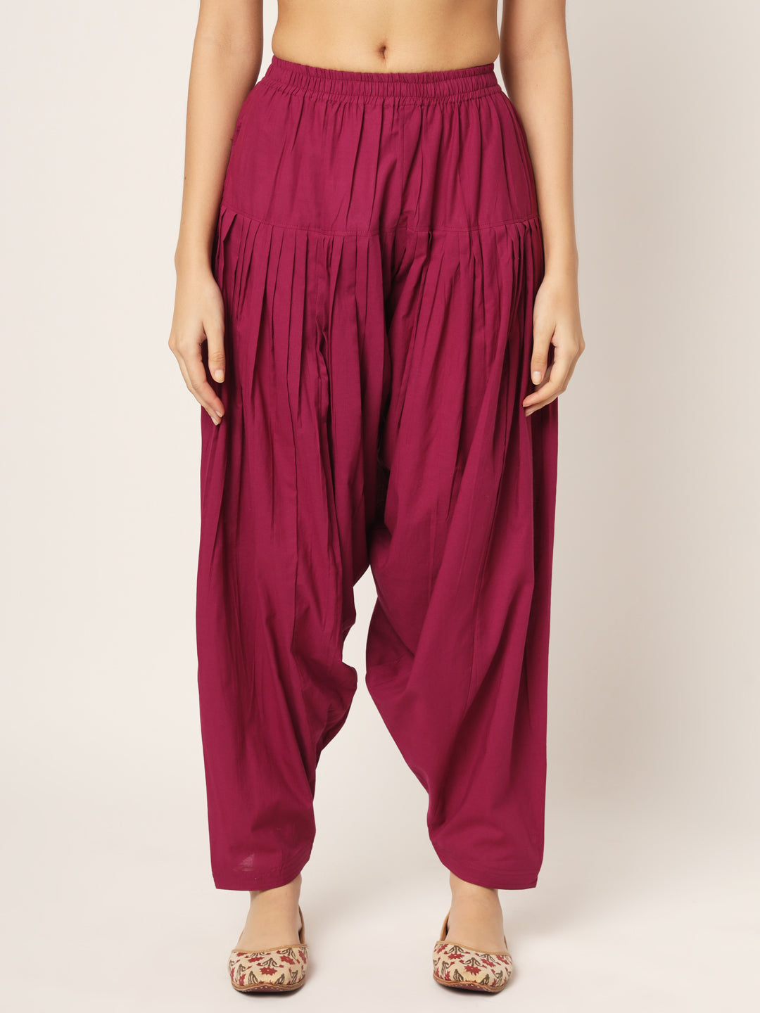 Maroon Patiala Pant