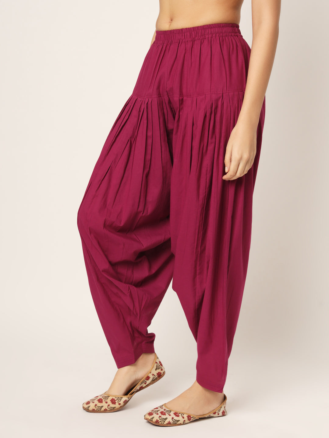 Maroon Patiala Pant