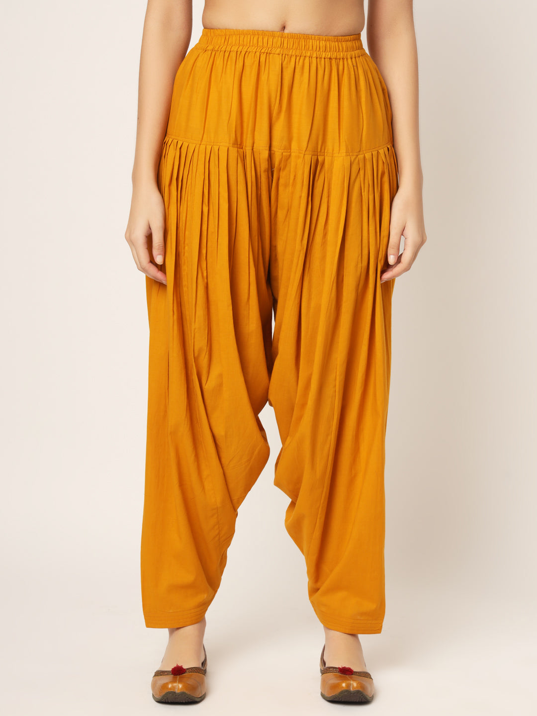 Golden Yellow Patiala Pant