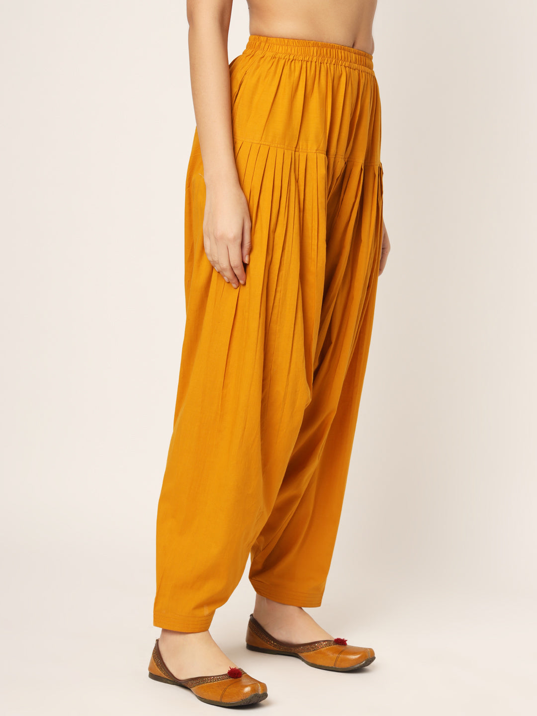 Golden Yellow Patiala Pant