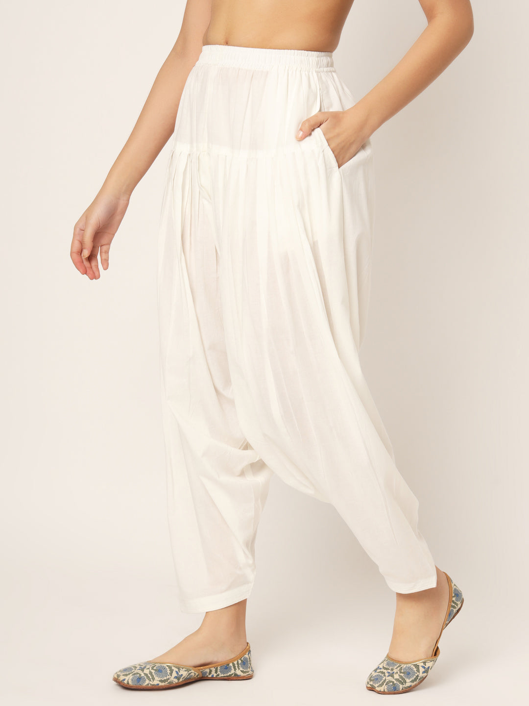 White Patiala Pant