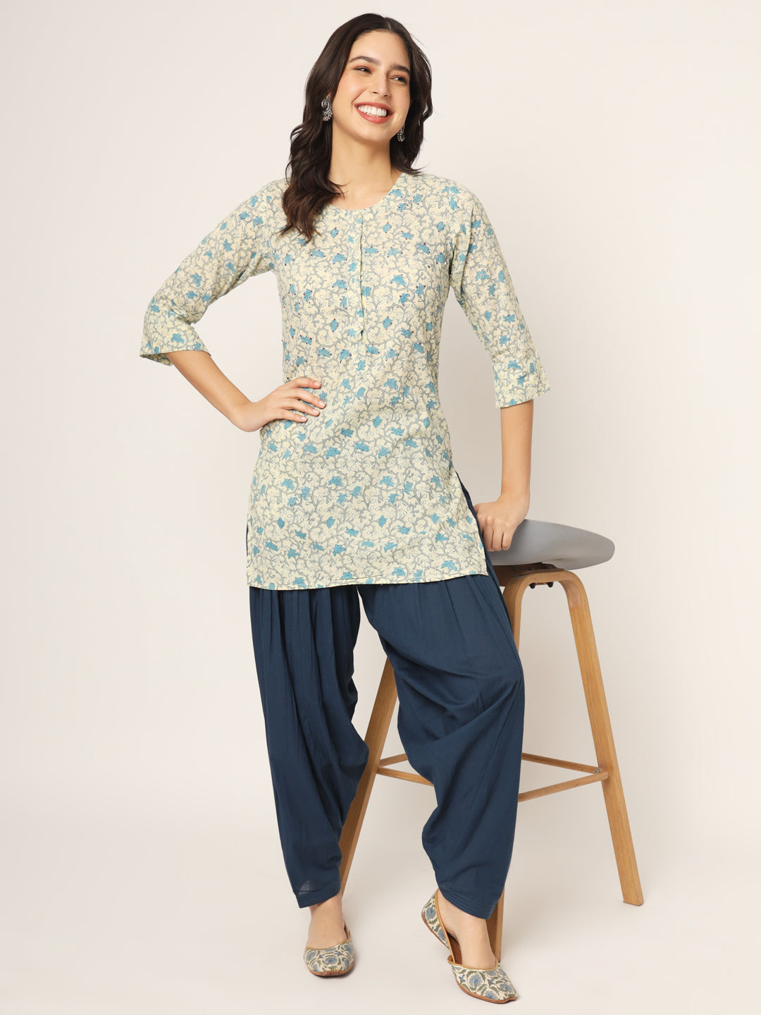 Navy Blue Patiala Pant