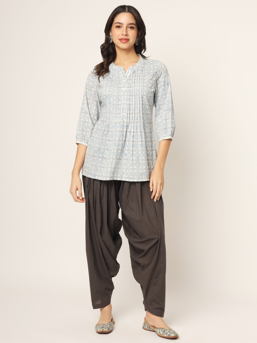 Charcoal Grey Patiala Pant