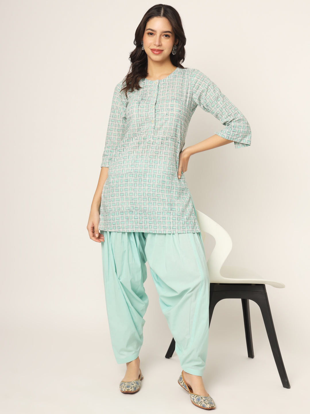 Aquamarine Patiala Pant