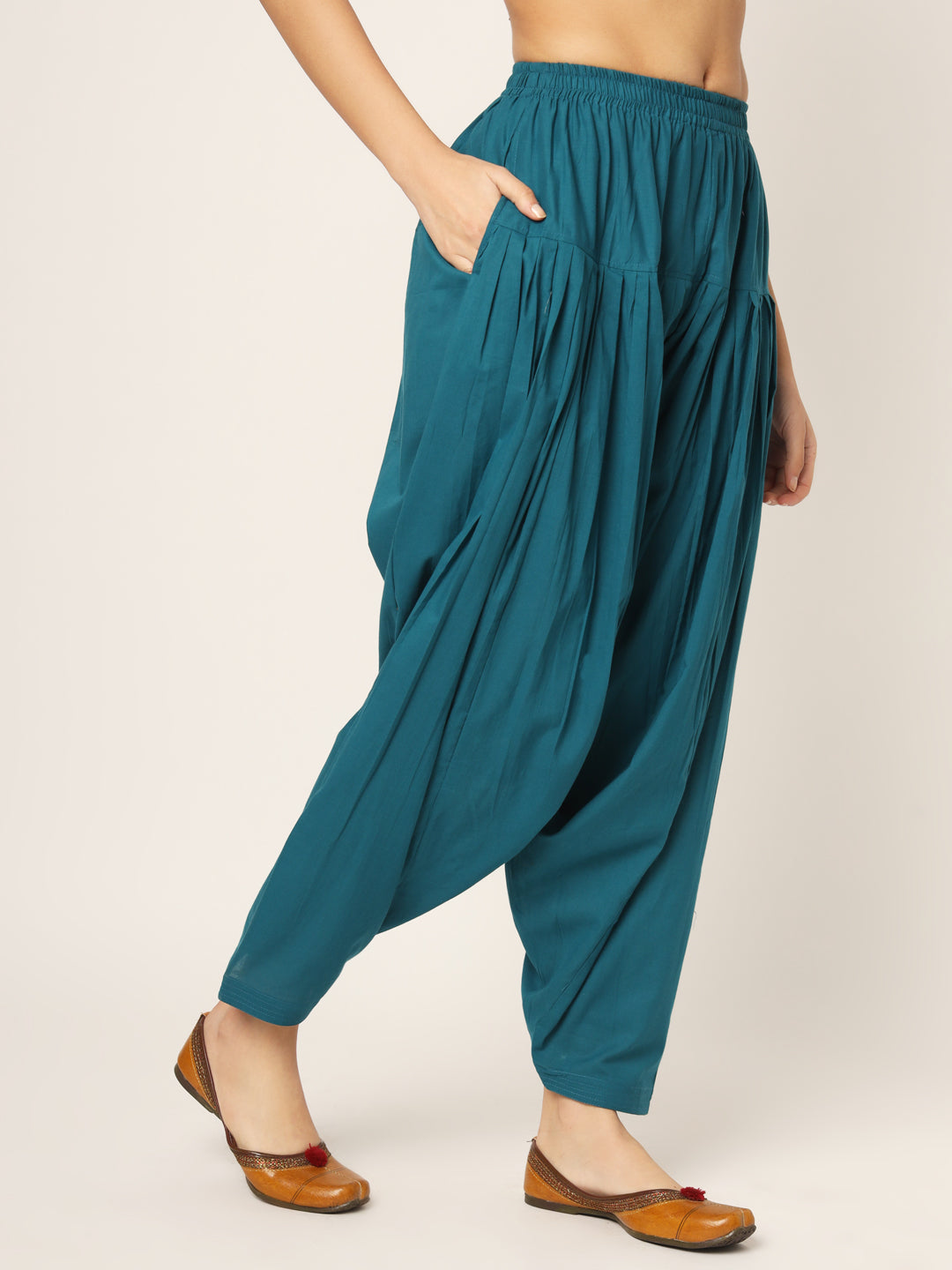 Teal Patiala Pant
