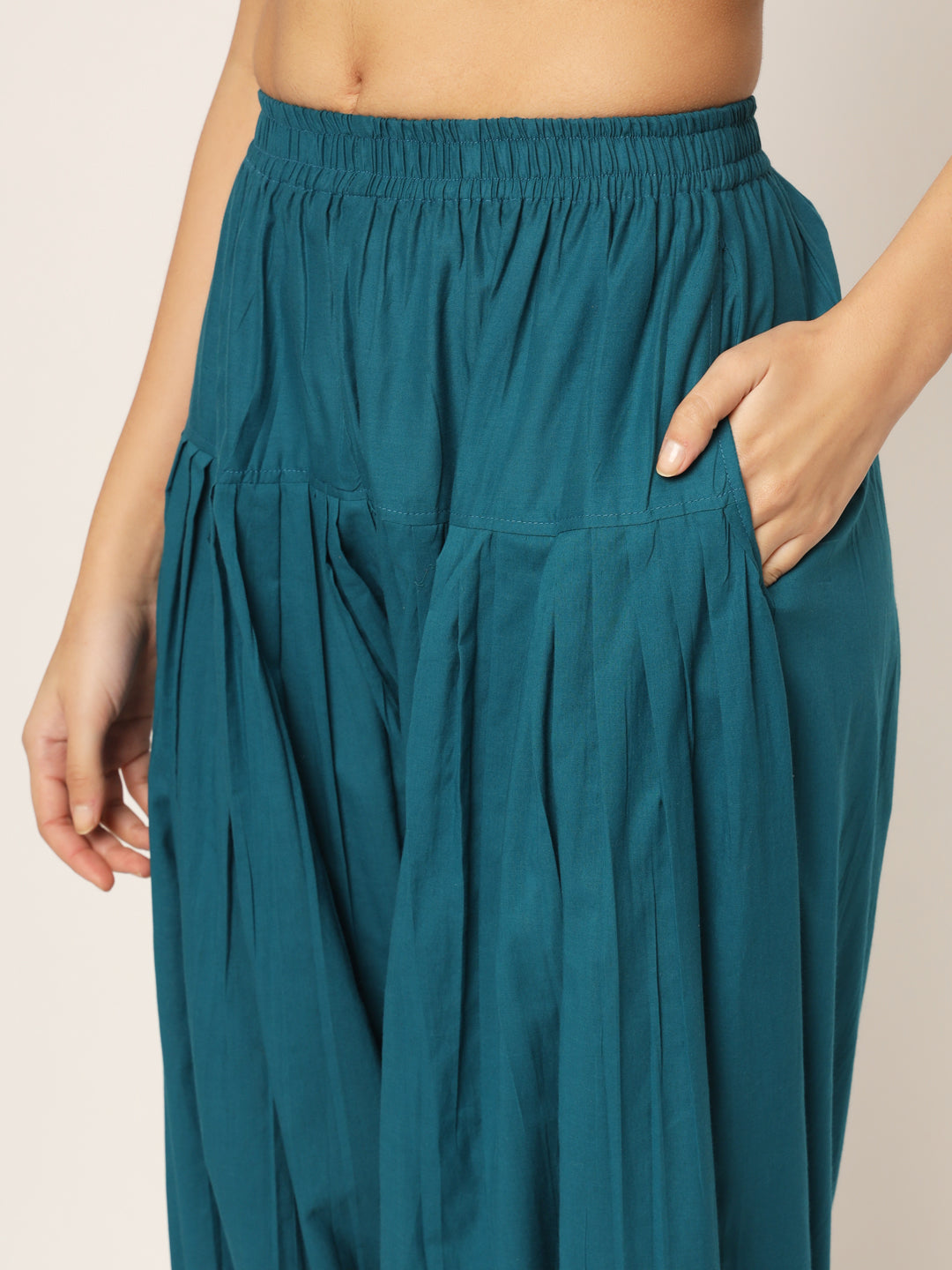 Teal Patiala Pant