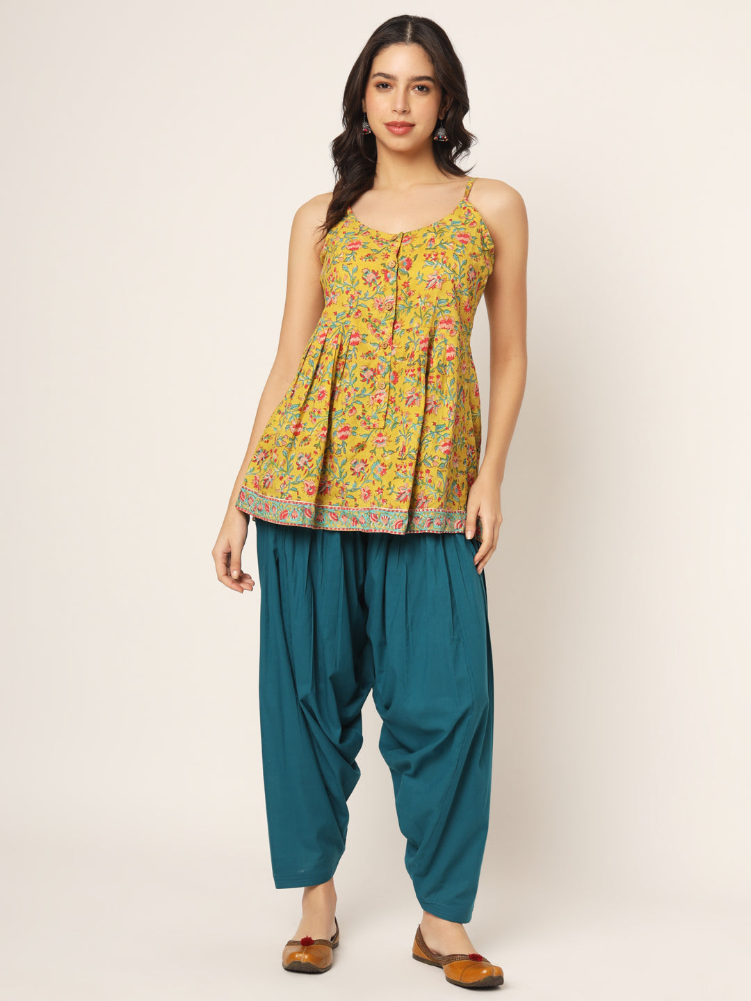Teal Patiala Pant