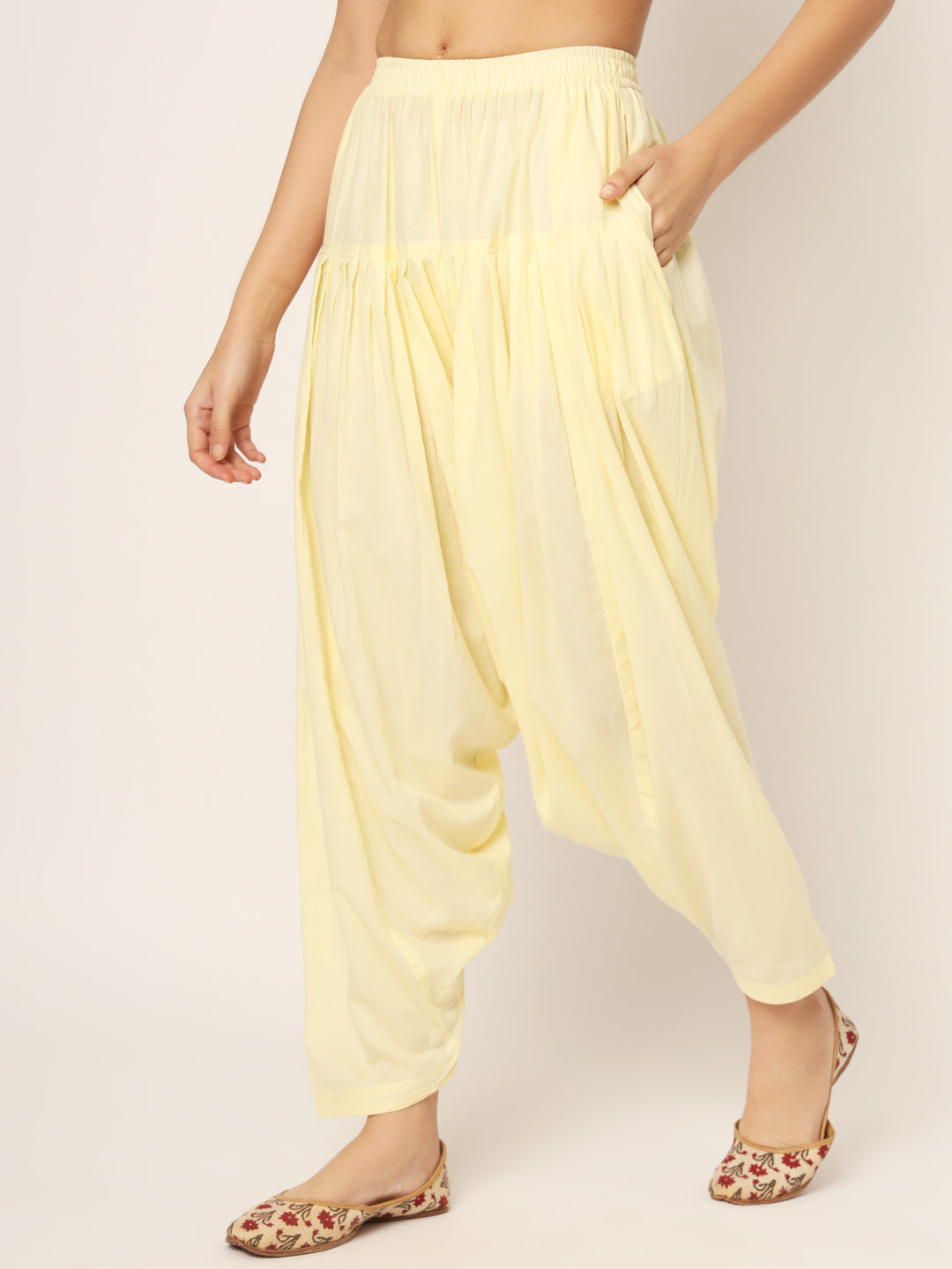 Cream Patiala Pant