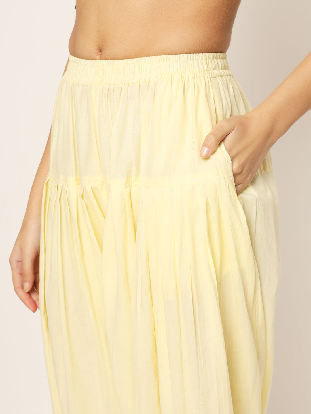 Cream Patiala Pant