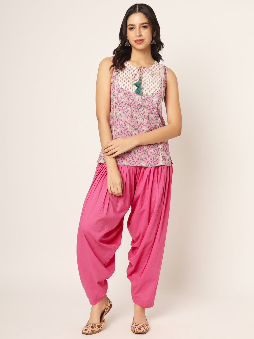 Baby Pink Patiala Pant