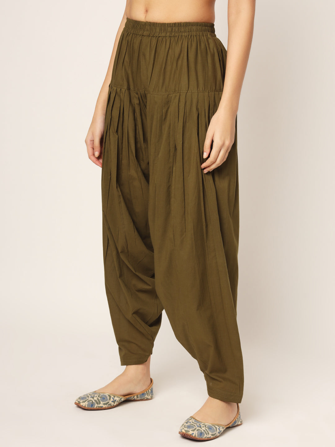 Olive Green/Mehendi Patiala Pant
