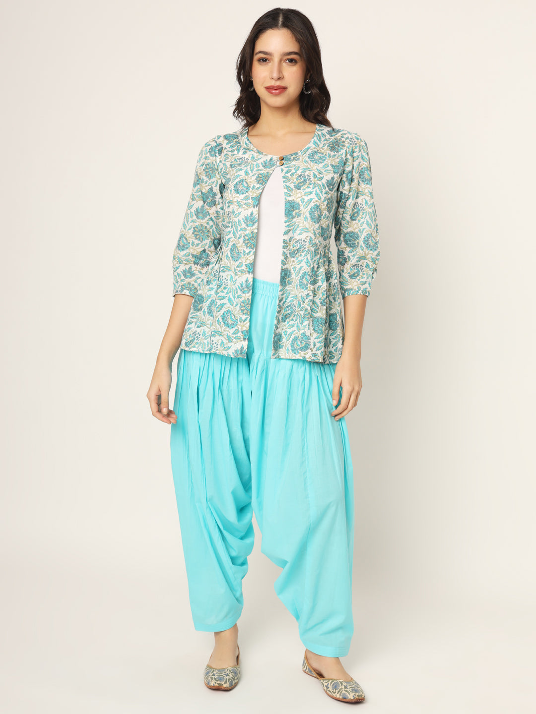 Cyan Patiala Pant