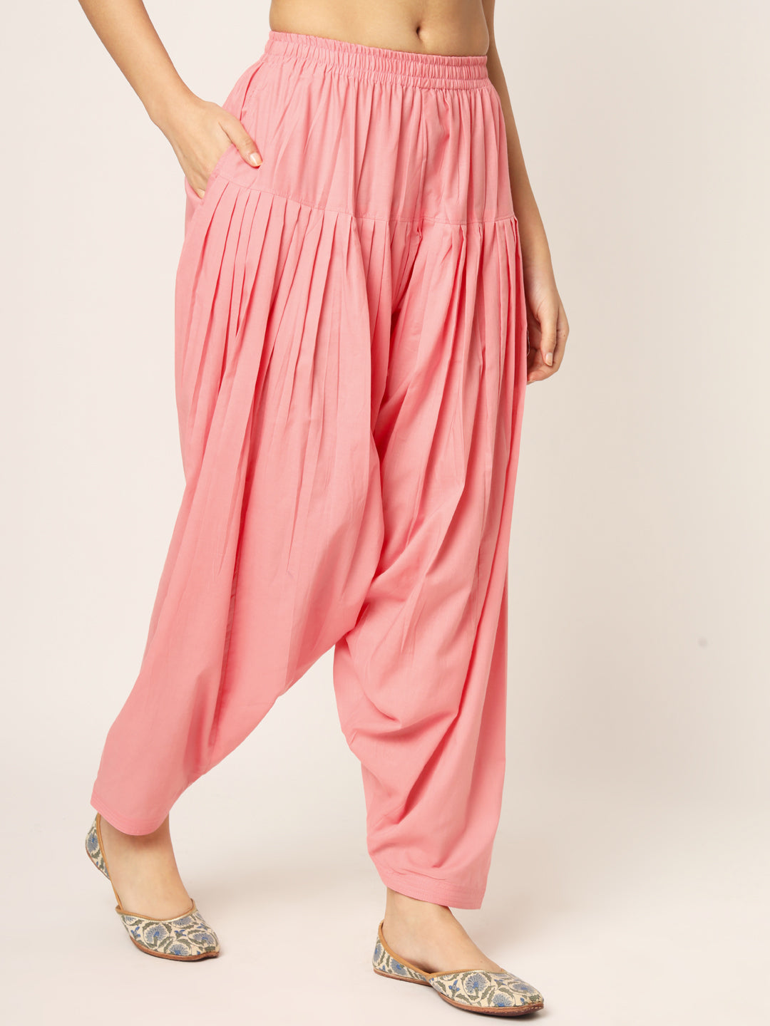 Peach Patiala Pant