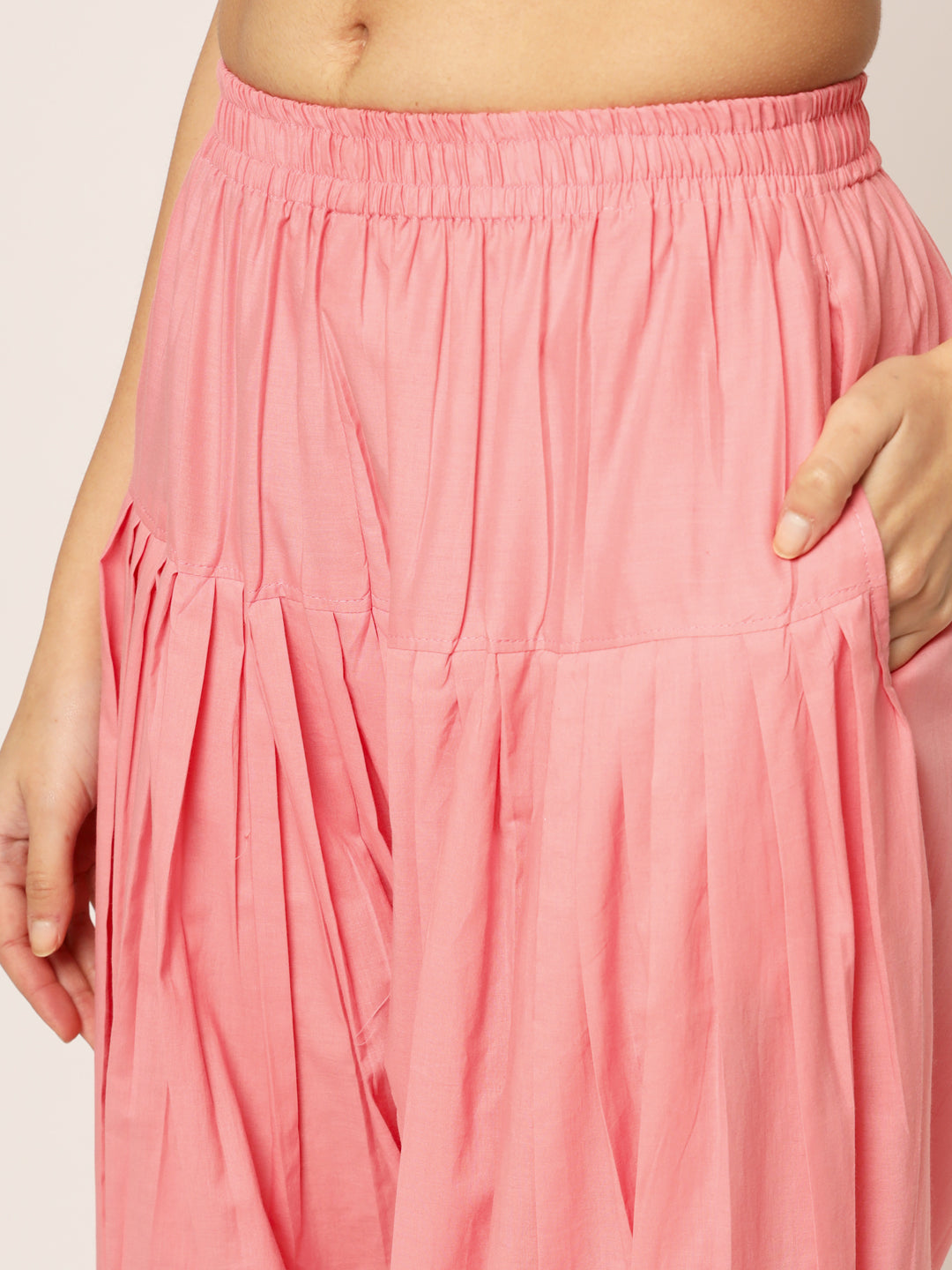 Peach Patiala Pant