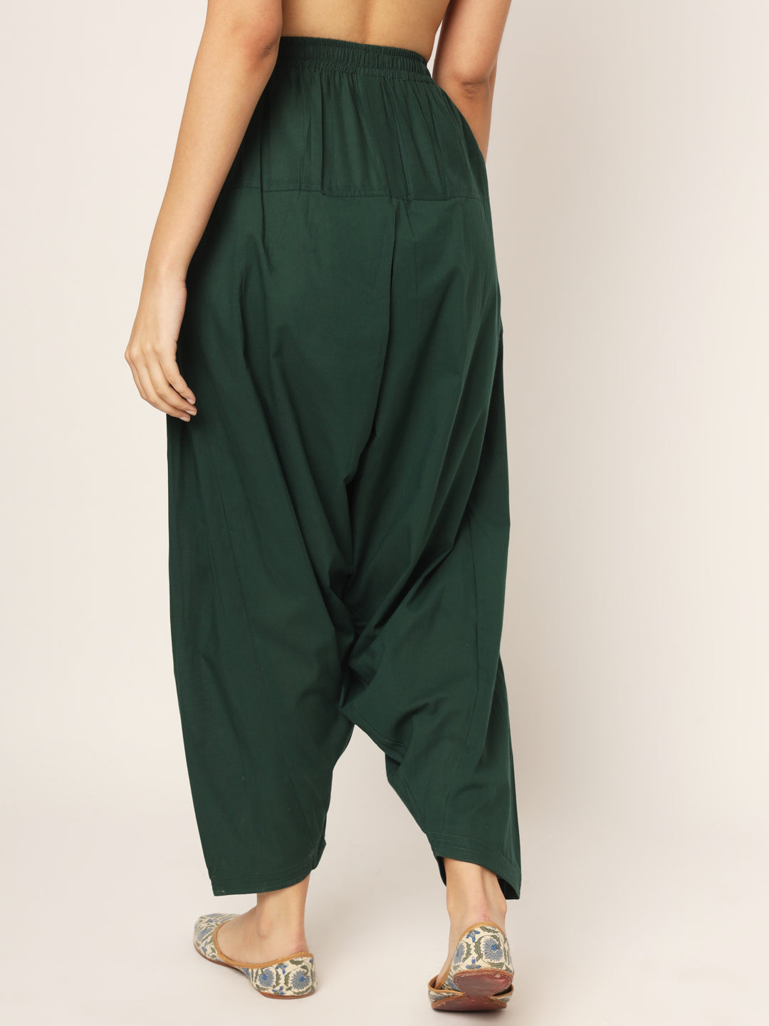 Bottle Green Patiala Pant