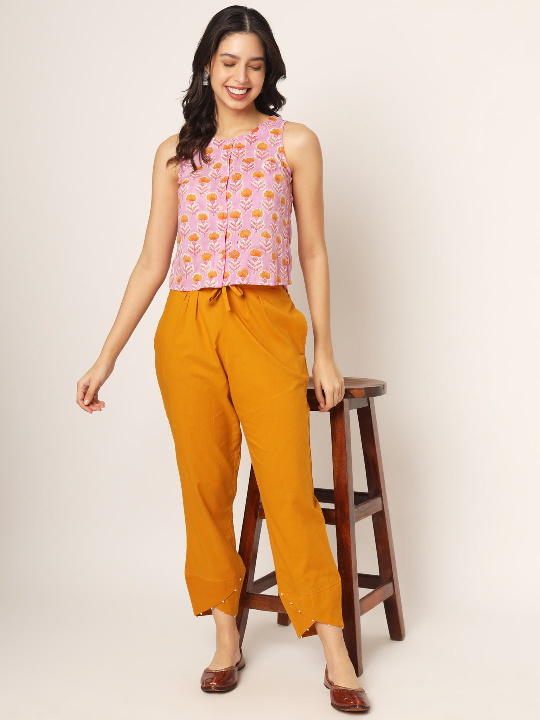 Golden Yellow Tulip Pants