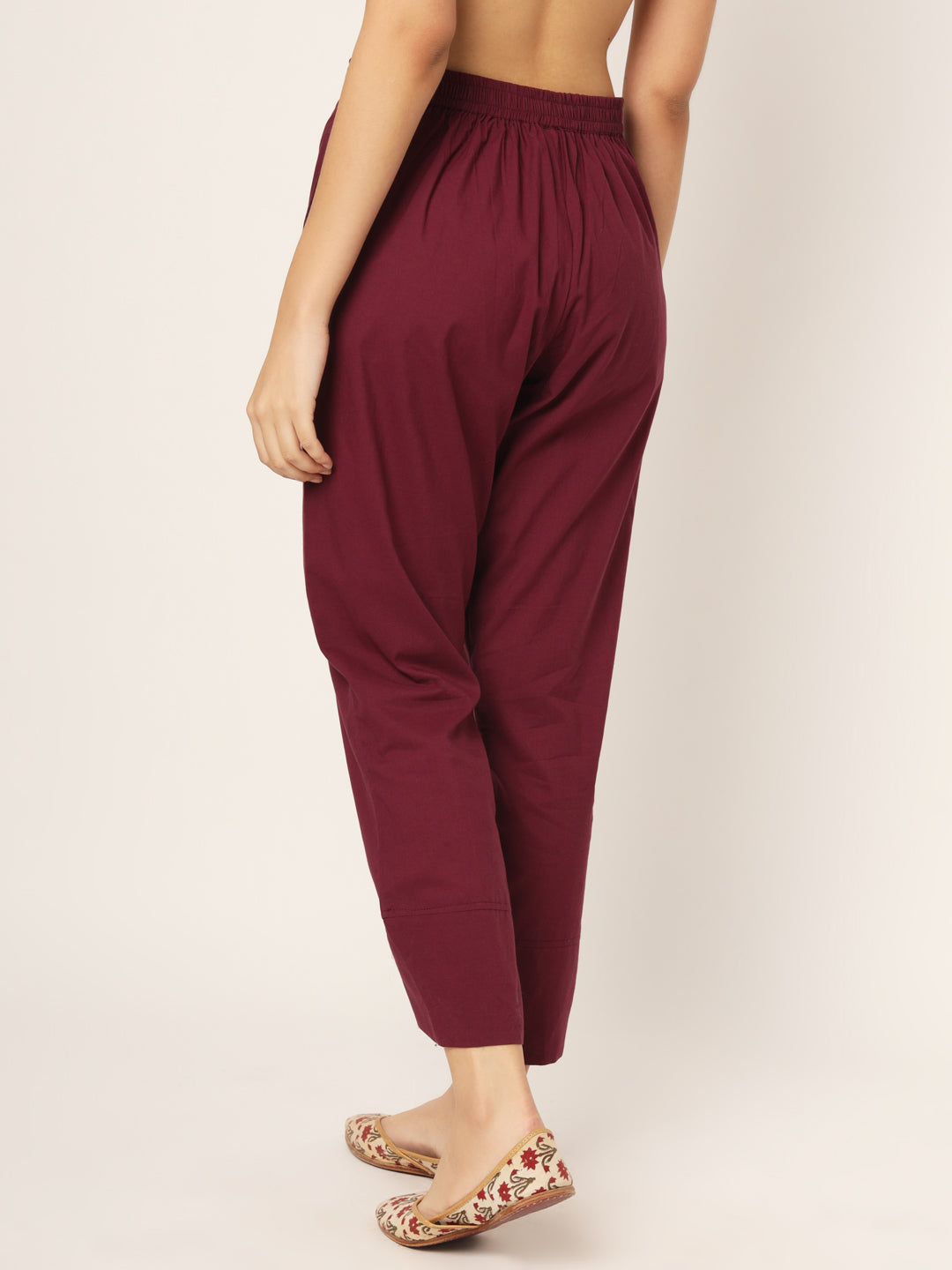 Maroon Tulip Pants