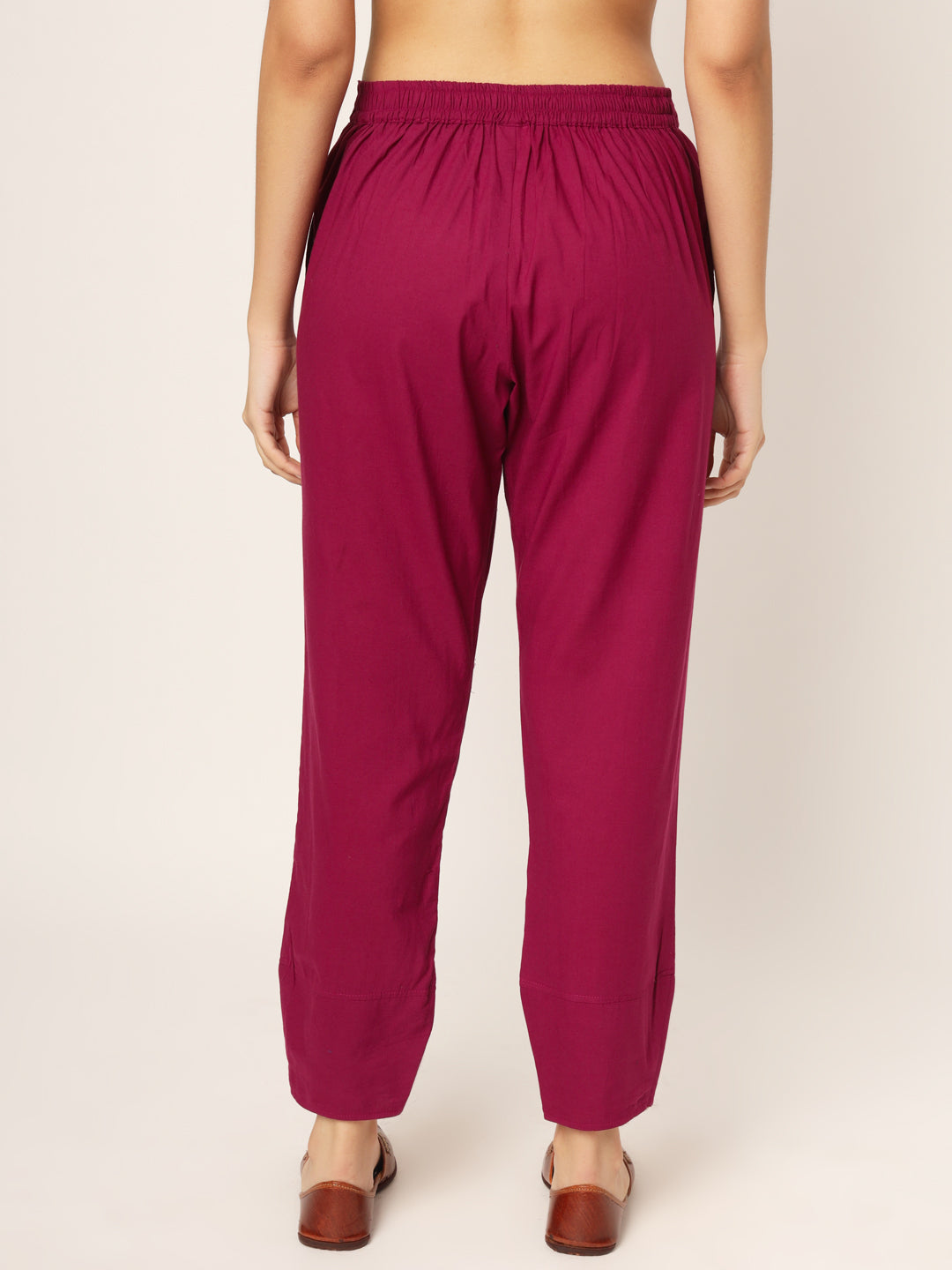 Vermillion Red Tulip Pants