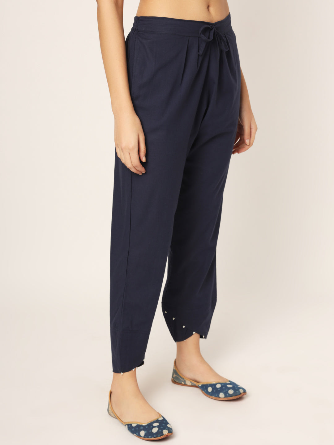 Navy Blue Tulip Pants