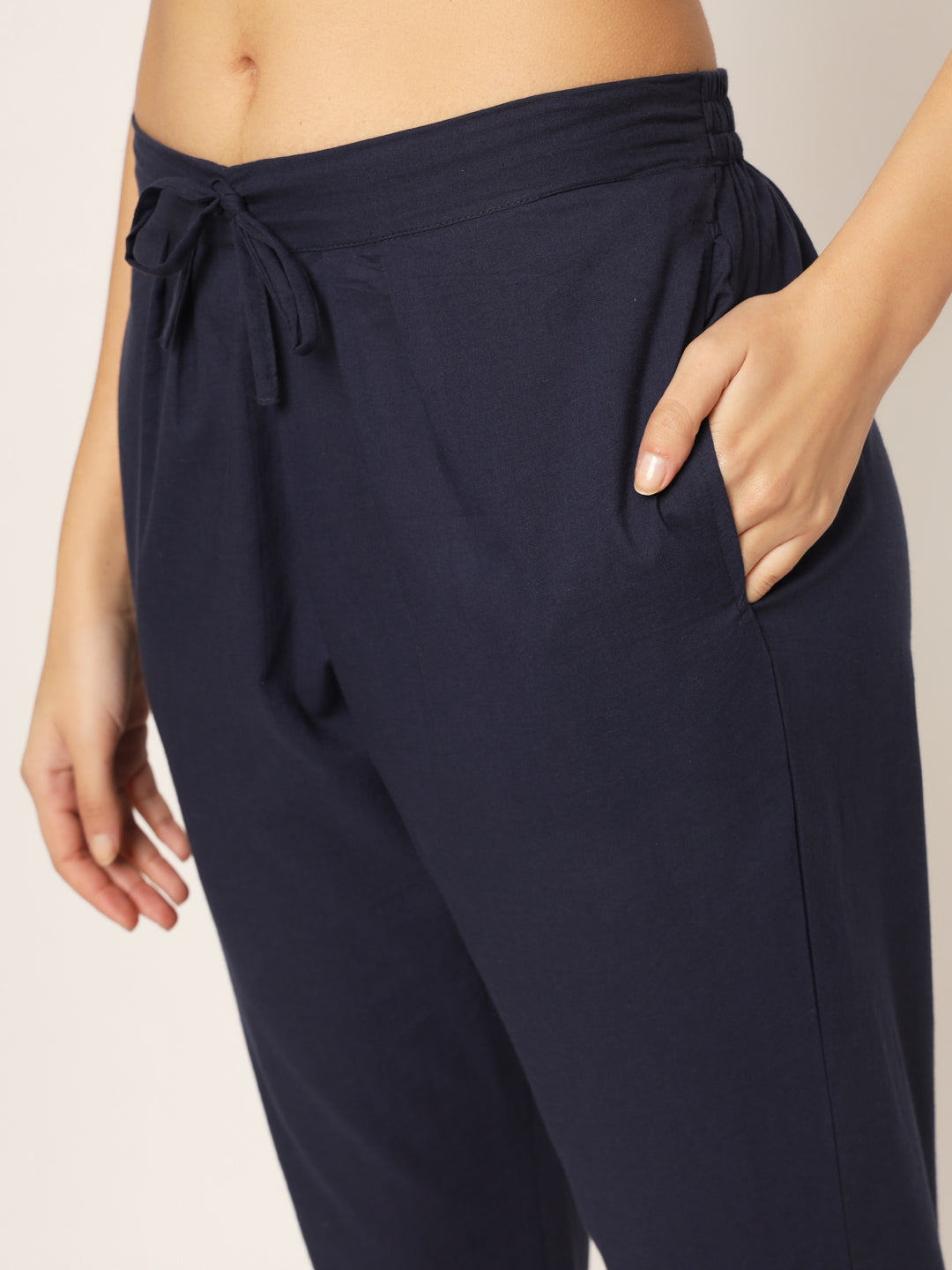 Navy Blue Tulip Pants
