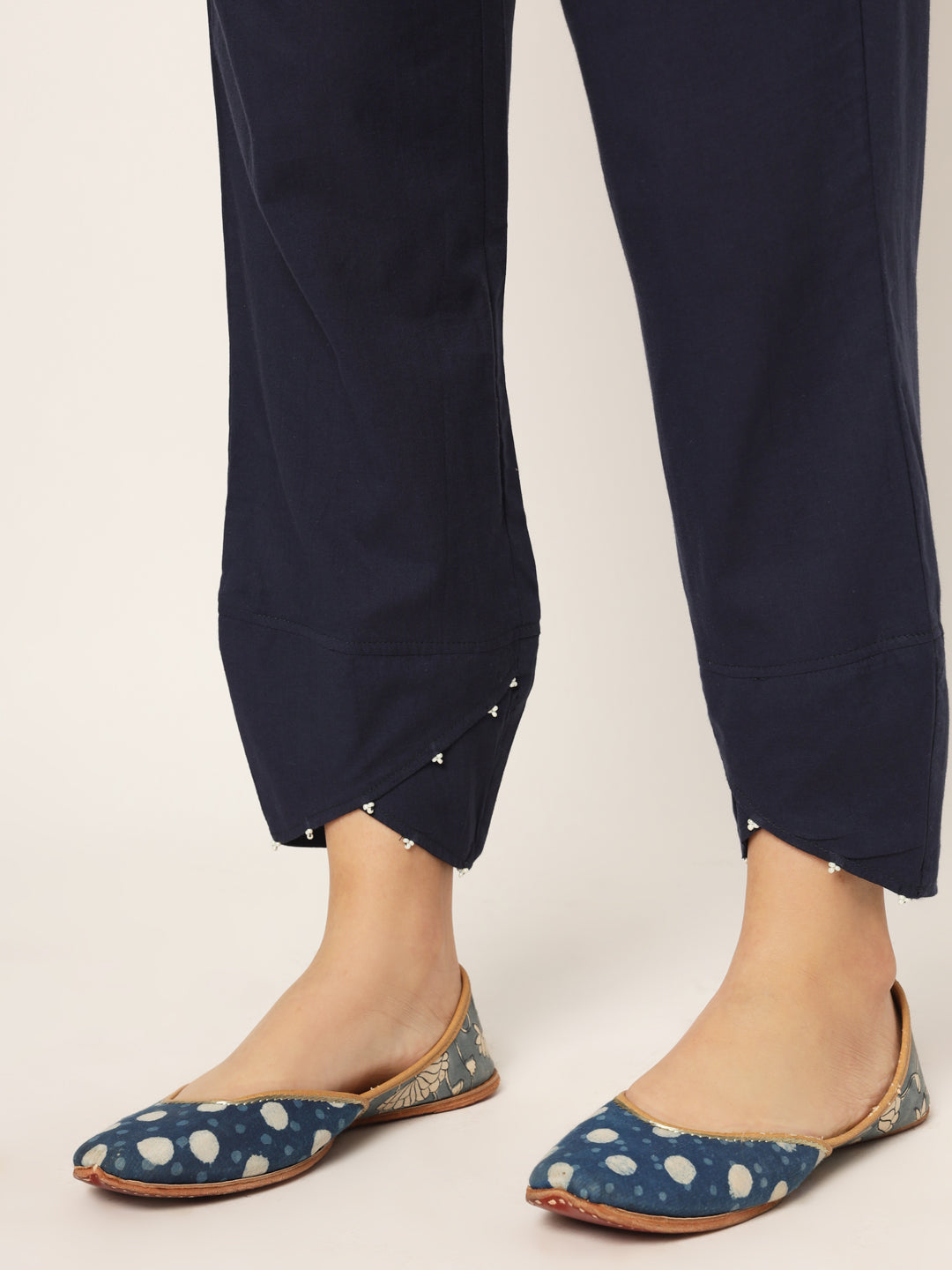 Navy Blue Tulip Pants