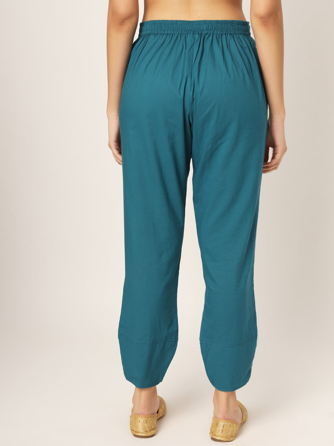 Teal Tulip Pants