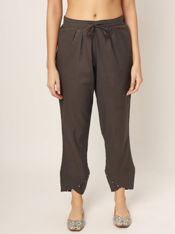 Charcoal Grey Tulip Pants